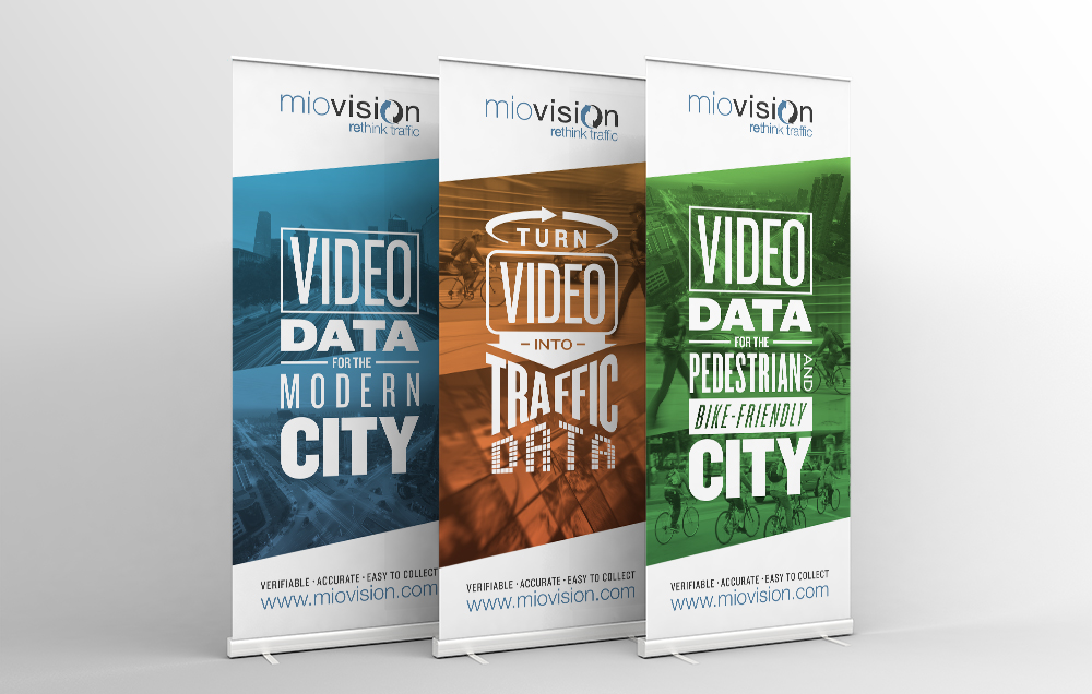 Rendering of Miovision's trade show banners