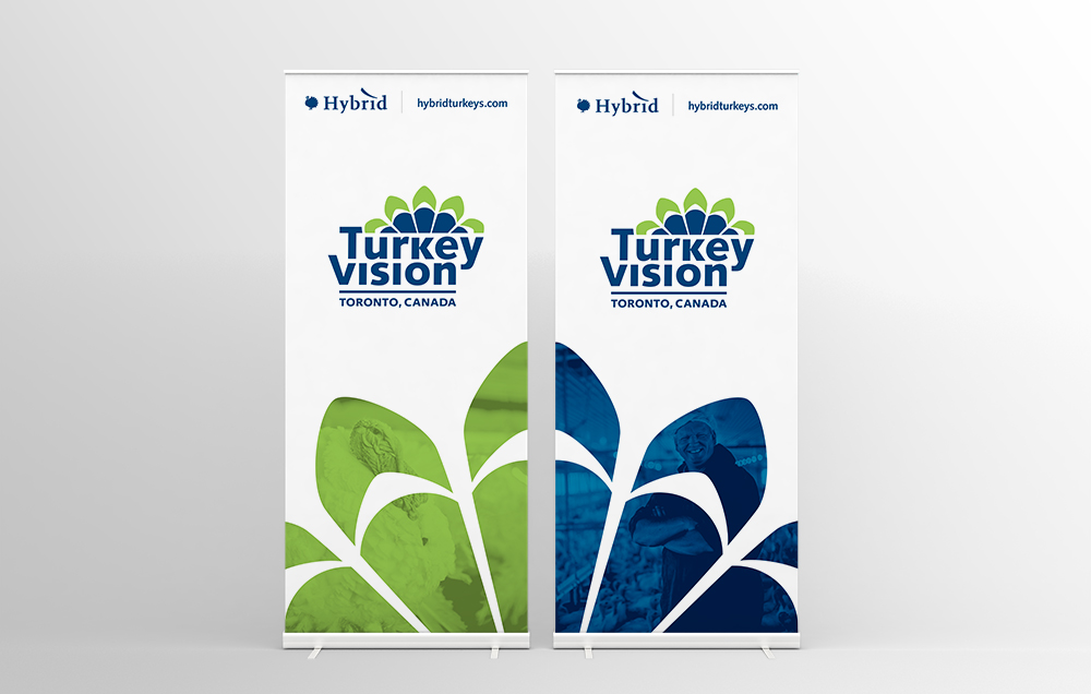 Rendering of Hybrid Turkey's trade show banners