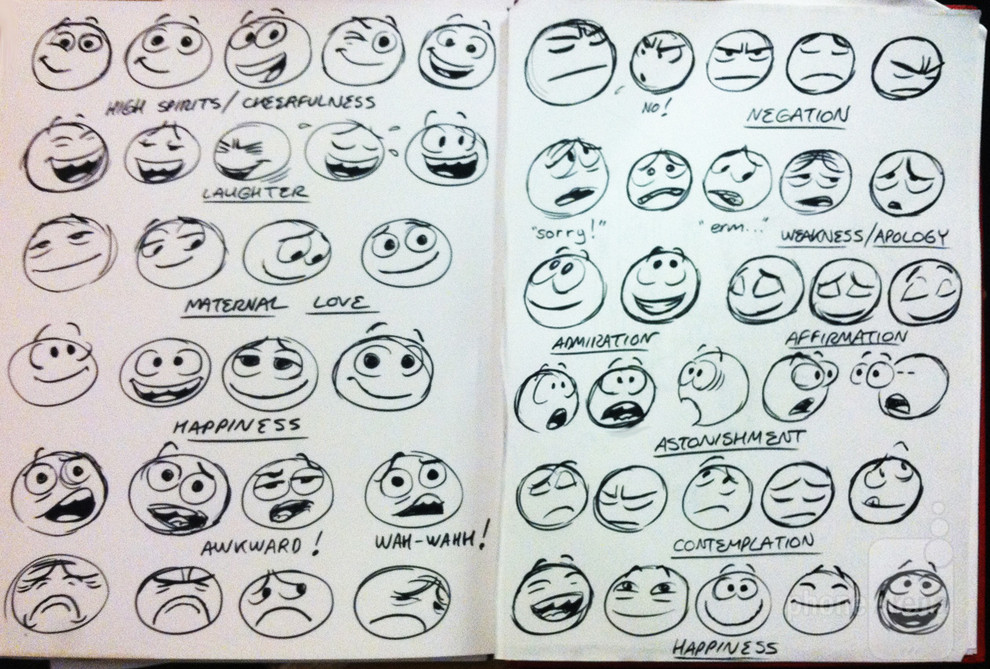 Facebook Emoticon Sketches