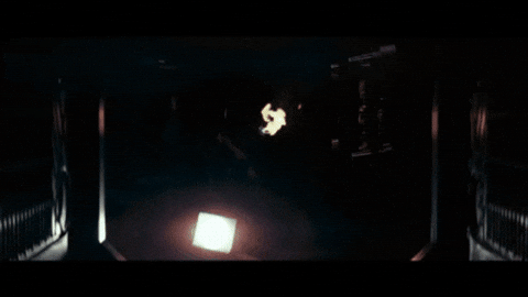 Gif of the scene from Alien (1979) where the alien surprises Dallas in the vents.