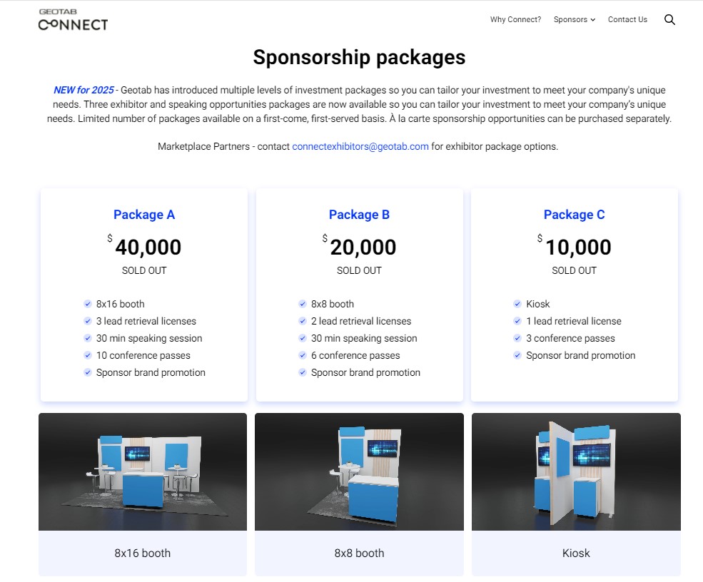 Geotab Connect tiered options